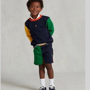 Kids Ralph Lauren Color Block Sweat Suit